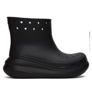 Crocs High Rise crush boots in black